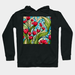 Tulip Stained Glass Art Hoodie